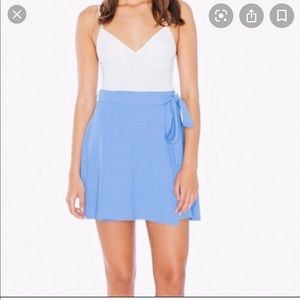 American apparel crêpe wrap skirt